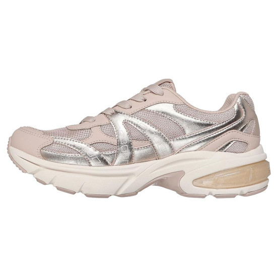 Skechers Metallic Duraleather Mesh Lace Up Fashion Sneaker Skechers Metallic Duraleather Mesh Lace Up Fashion Sneaker